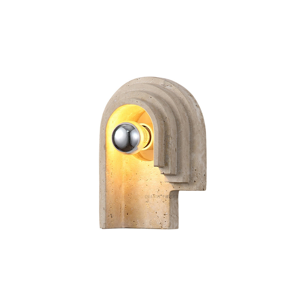Mjolkuvyh Moderne Minimaliste Travertin Applique Murale - Neutralighting