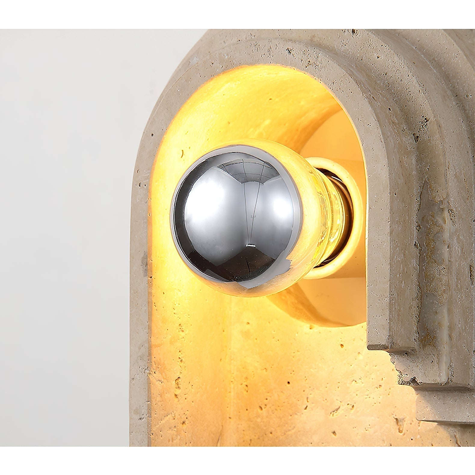 Mjolkuvyh Moderne Minimaliste Travertin Applique Murale - Neutralighting