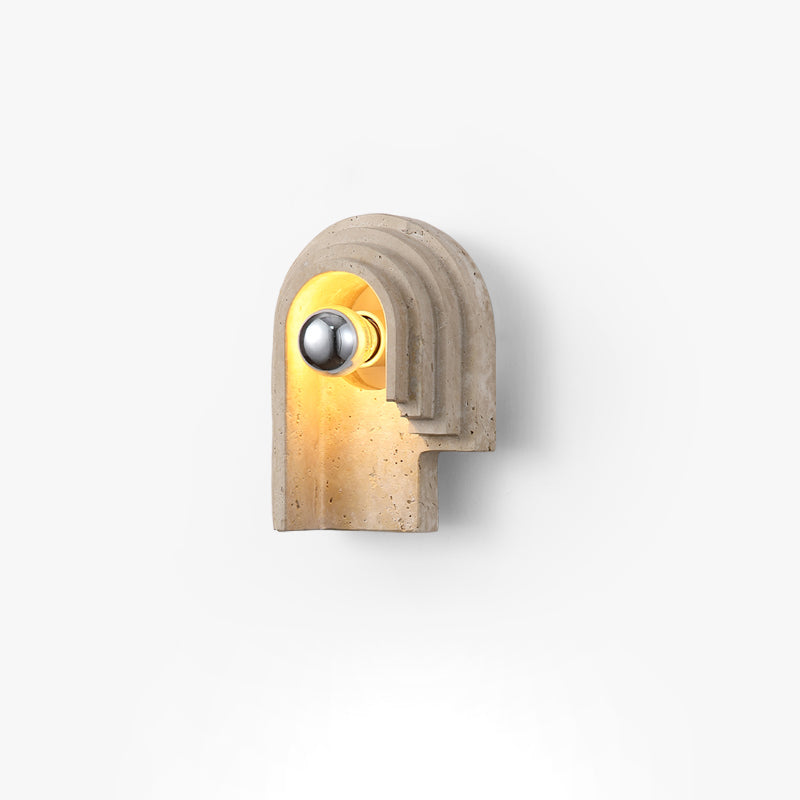 Mjolkuvyh Moderne Minimaliste Travertin Applique Murale - Neutralighting
