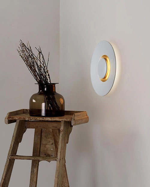 Applique Murale Halo LED Intégré Anneau Doré Moderne Minimaliste - Neutralighting