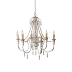Norduvyh Postmodern Luxe Traditionnel Bois Métal Lustre - Neutralighting