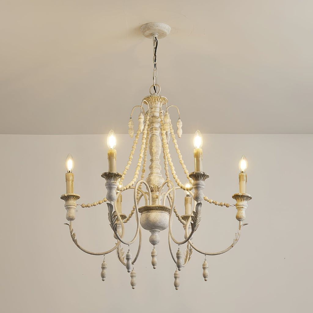 Norduvyh Postmodern Luxe Traditionnel Bois Métal Lustre - Neutralighting