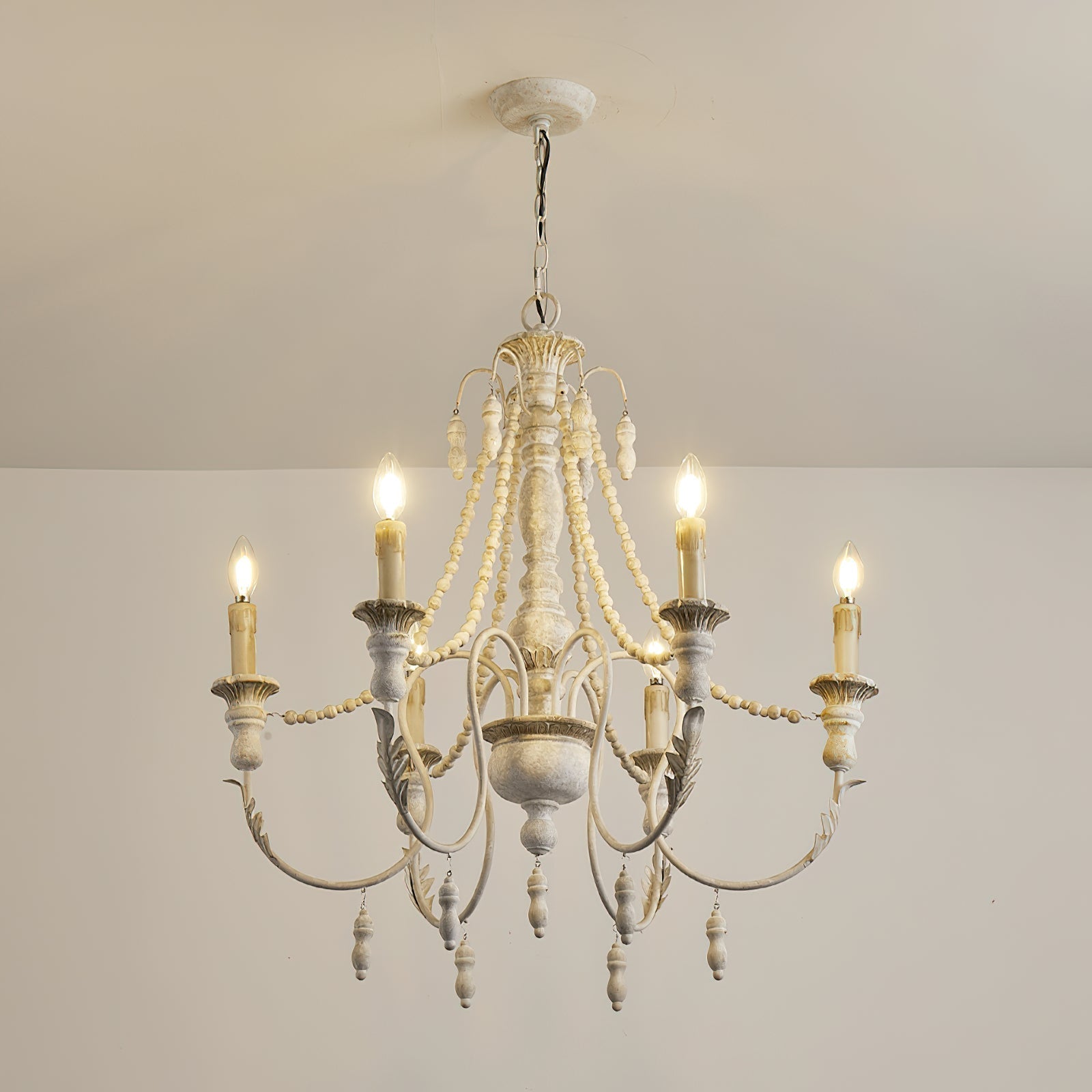 Norduvyh Postmodern Luxe Traditionnel Bois Métal Lustre - Neutralighting