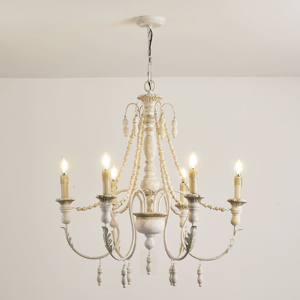 Norduvyh Postmodern Luxe Traditionnel Bois Métal Lustre - Neutralighting