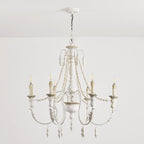 Norduvyh Postmodern Luxe Traditionnel Bois Métal Lustre - Neutralighting