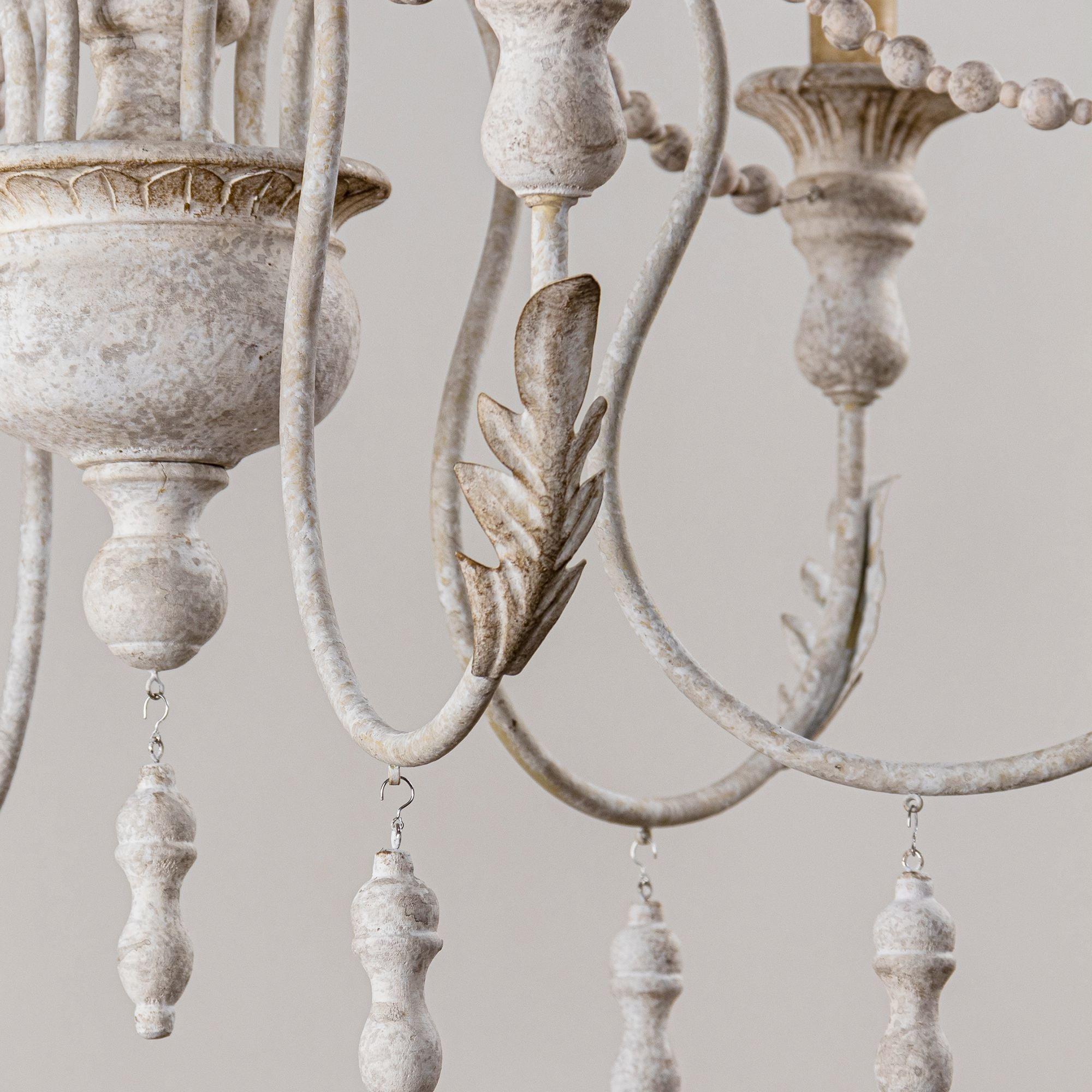 Norduvyh Postmodern Luxe Traditionnel Bois Métal Lustre - Neutralighting