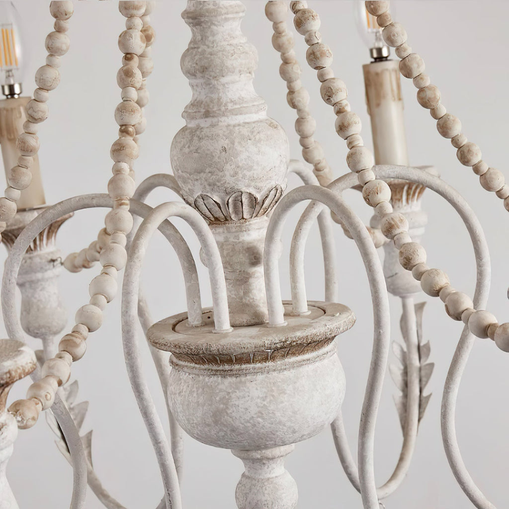 Norduvyh Postmodern Luxe Traditionnel Bois Métal Lustre - Neutralighting