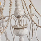 Norduvyh Postmodern Luxe Traditionnel Bois Métal Lustre - Neutralighting