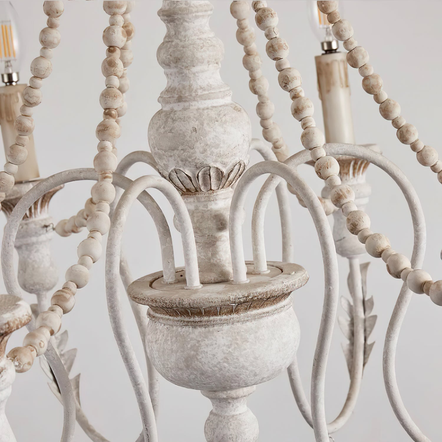 Norduvyh Postmodern Luxe Traditionnel Bois Métal Lustre - Neutralighting