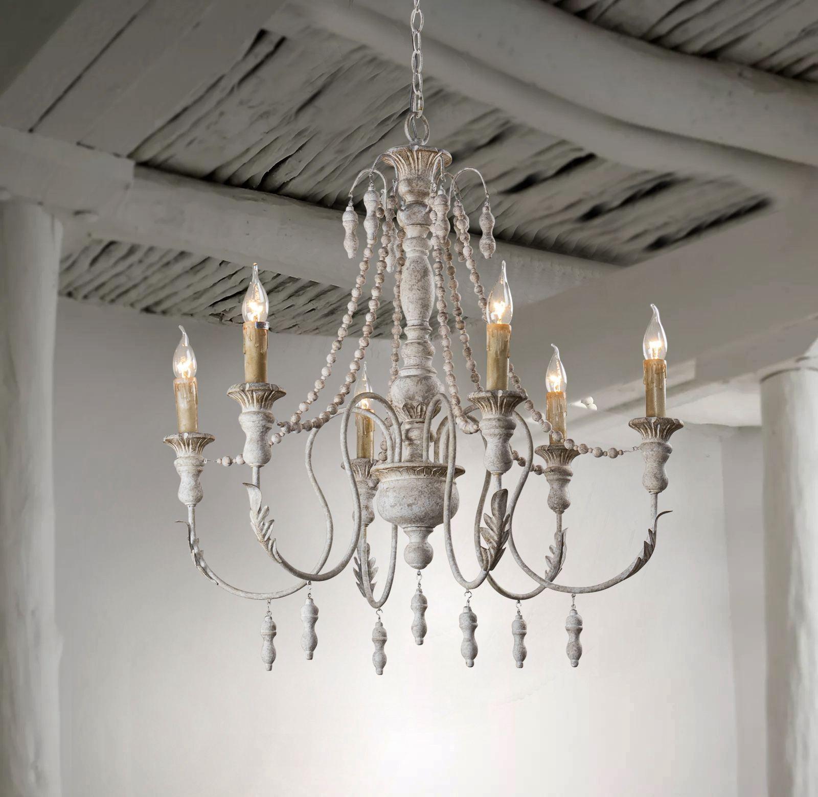 Norduvyh Postmodern Luxe Traditionnel Bois Métal Lustre - Neutralighting