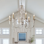 Norduvyh Postmodern Luxe Traditionnel Bois Métal Lustre - Neutralighting