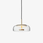 Lustra Suspension en Verre Transparent Élégante - Neutralighting