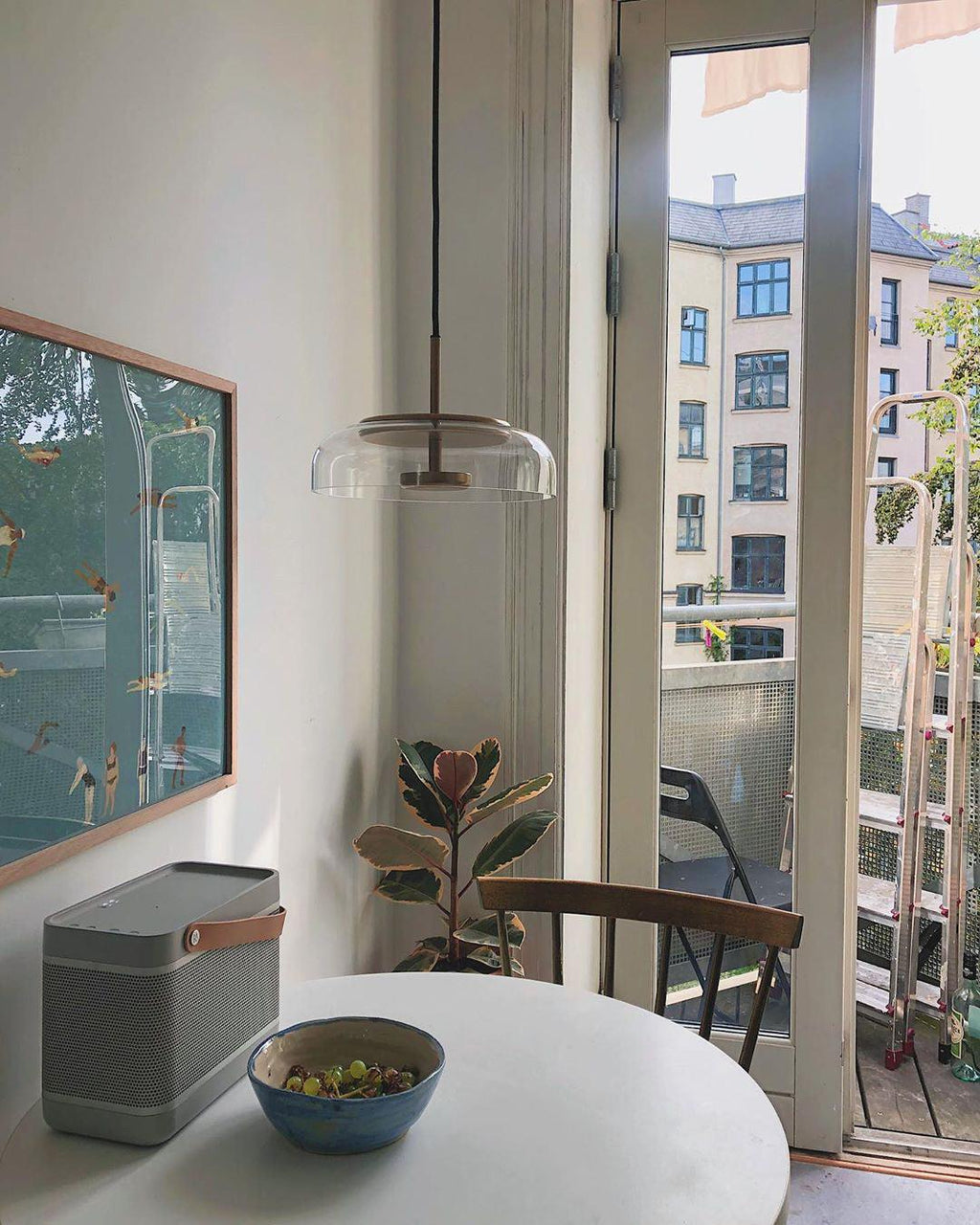 Lustra Suspension en Verre Transparent Élégante - Neutralighting