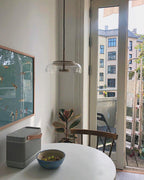 Lustra Suspension en Verre Transparent Élégante - Neutralighting