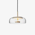 Lustra Suspension en Verre Transparent Élégante - Neutralighting