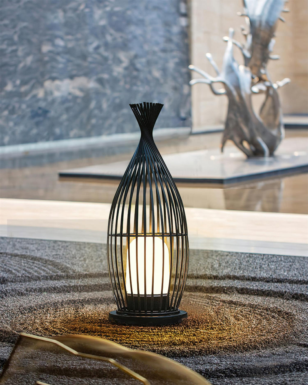 Birdcage Lampe de Poteau Extérieure Cage Industrielle - Neutralighting