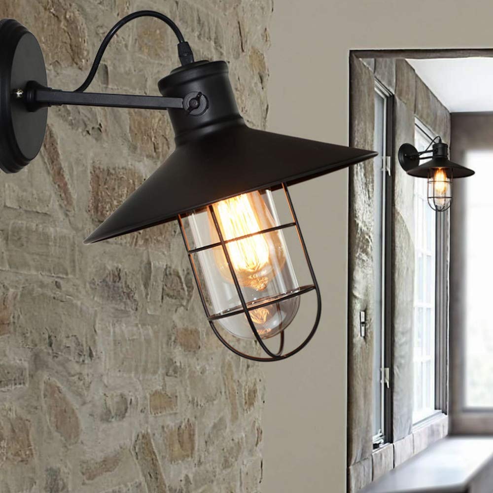Silva Rétro LED Intérieur Applique Murale Métal Salle à Manger - Neutralighting