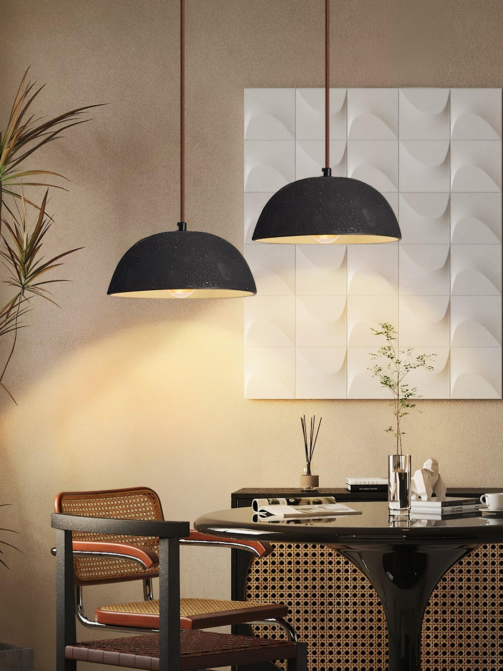 Dôme Vintage Bois Suspension - Neutralighting