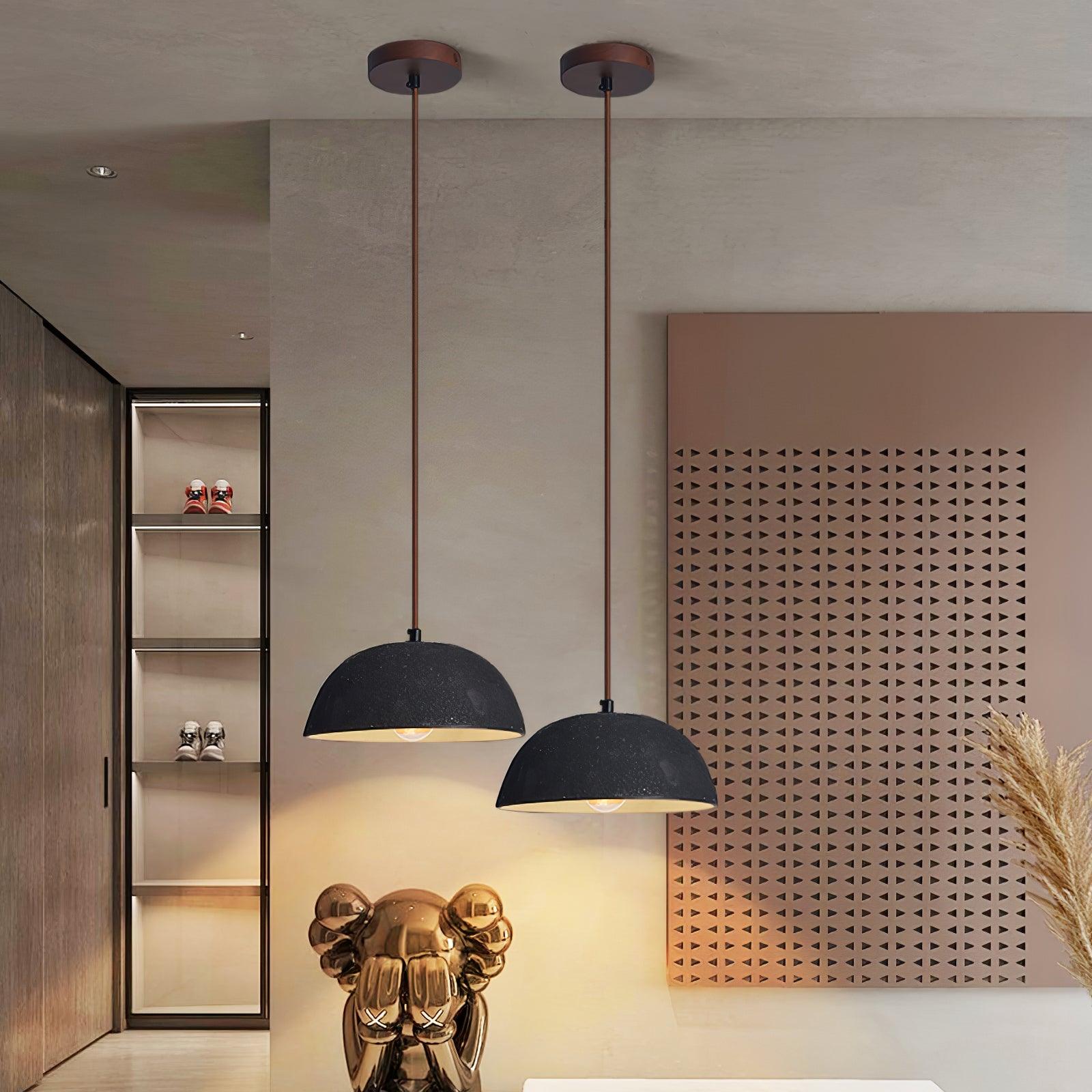 Dôme Vintage Bois Suspension - Neutralighting