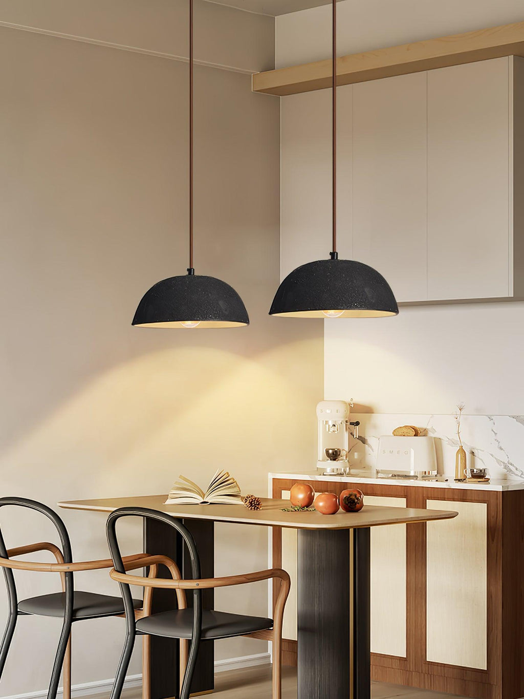 Dôme Vintage Bois Suspension - Neutralighting
