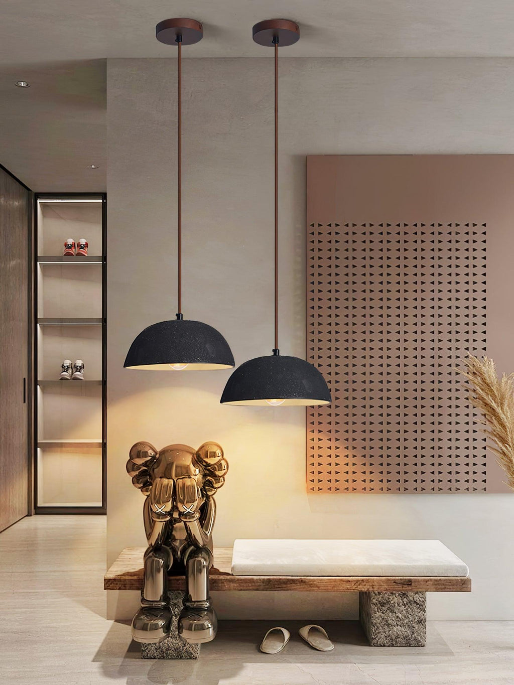 Dôme Vintage Bois Suspension - Neutralighting