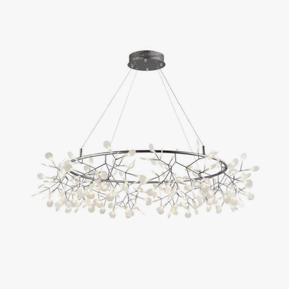 Lustra Chandelier Noir Anneau Branche Luciole - Neutralighting
