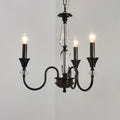 Lustra Chandelier Noir & Cristal Candelabre - Neutralighting