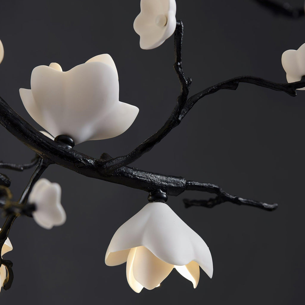 Lustra Suspension Lampe Arbre Noir et Cuivre avec Fruits Sauvages - Neutralighting