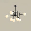 Virelli Lustre Arches Noires Globes en Verre Minimaliste - Neutralighting