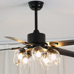 Zazoren Plafonnier Verre Noir Vintage - Neutralighting