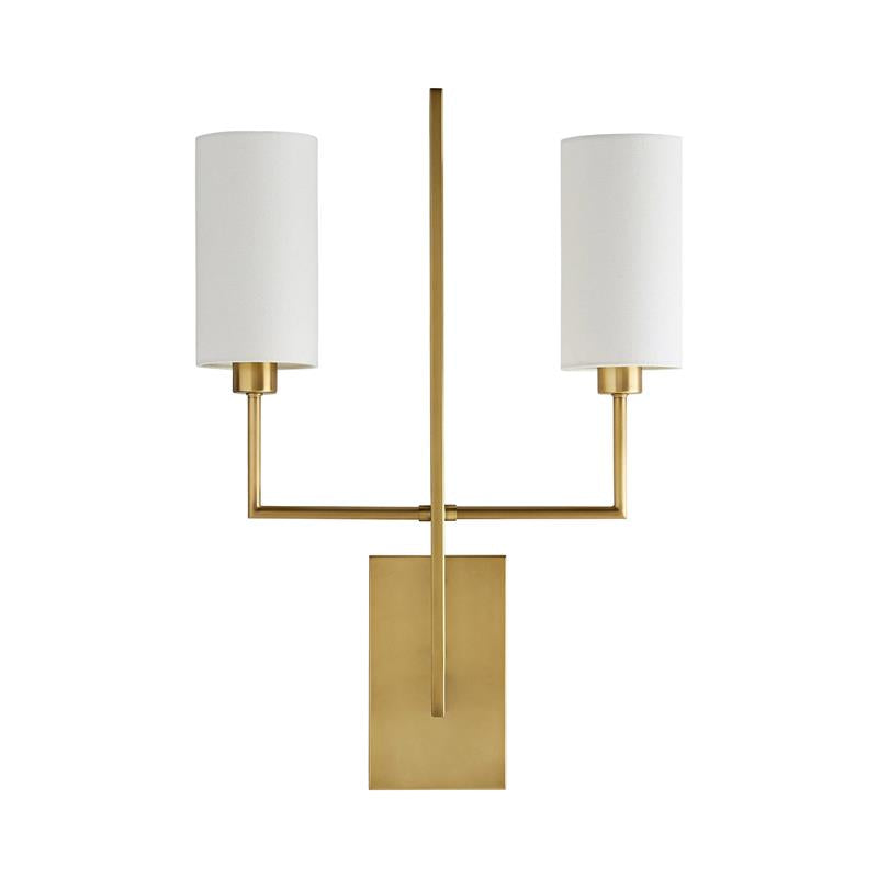 Qvistuvyj Moderne Minimaliste Métal Tissu Applique Murale - Neutralighting