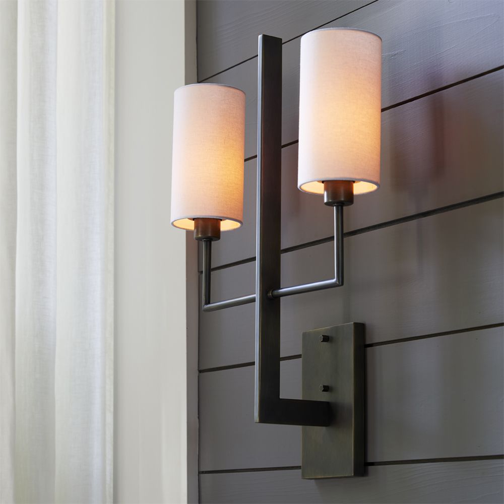 Qvistuvyj Moderne Minimaliste Métal Tissu Applique Murale - Neutralighting