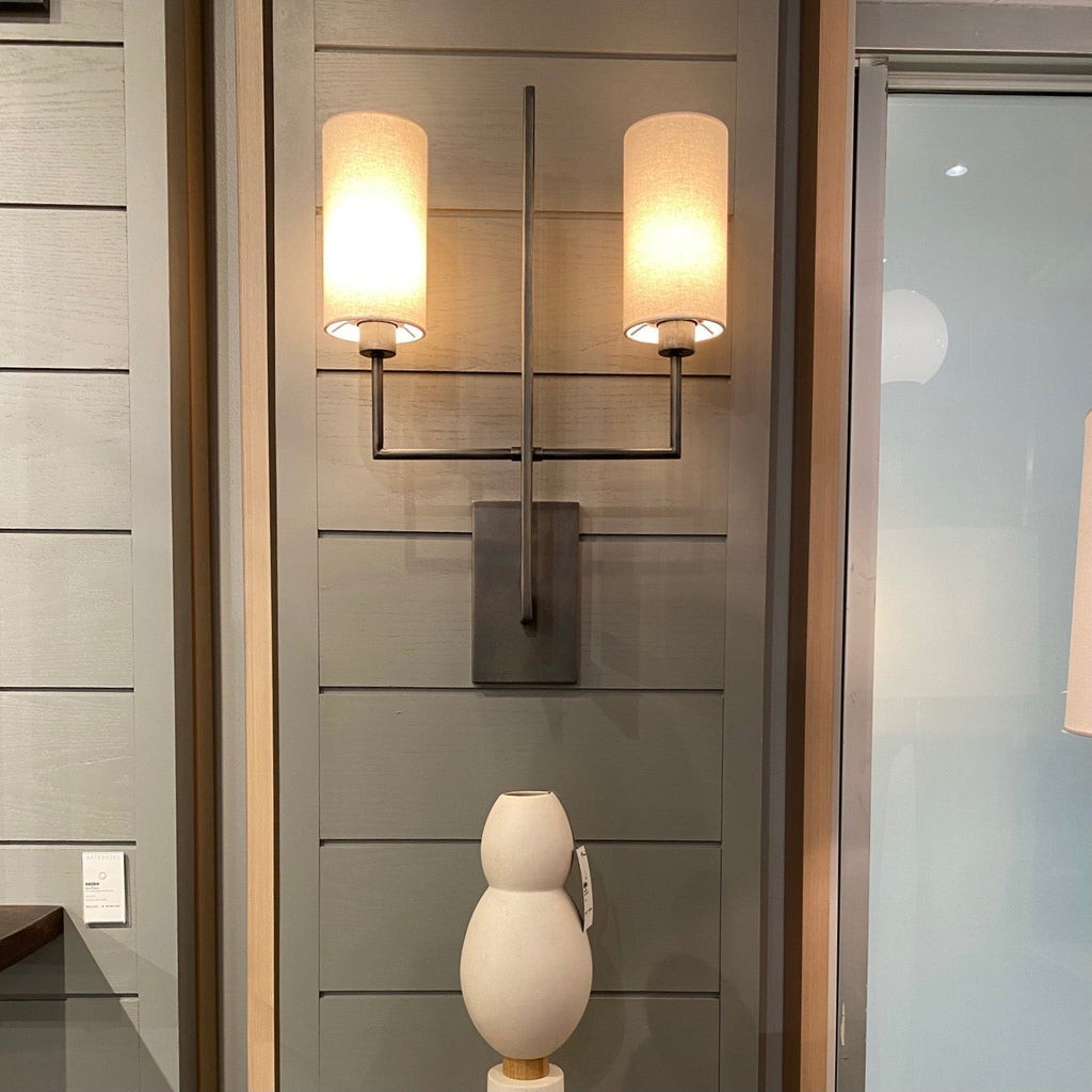 Qvistuvyj Moderne Minimaliste Métal Tissu Applique Murale - Neutralighting