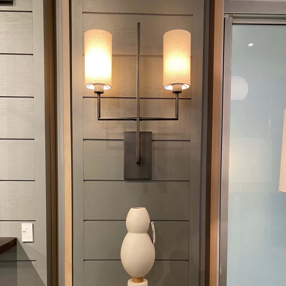 Qvistuvyj Moderne Minimaliste Métal Tissu Applique Murale - Neutralighting