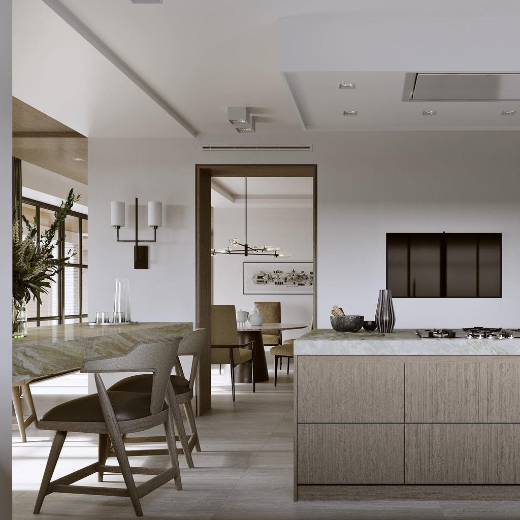 Qvistuvyj Moderne Minimaliste Métal Tissu Applique Murale - Neutralighting