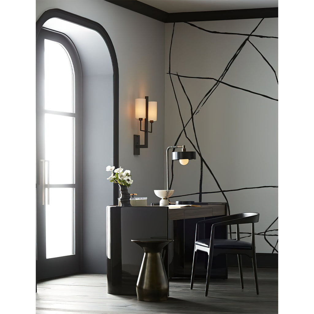 Qvistuvyj Moderne Minimaliste Métal Tissu Applique Murale - Neutralighting
