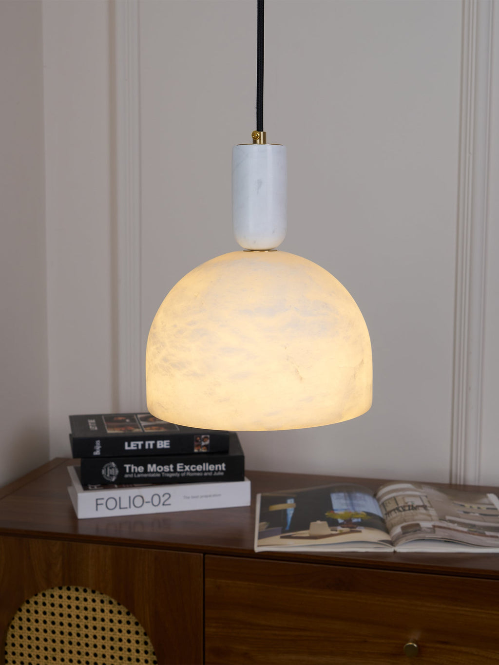 Ulcaris Suspension Moderne Minimaliste en Albâtre - Neutralighting