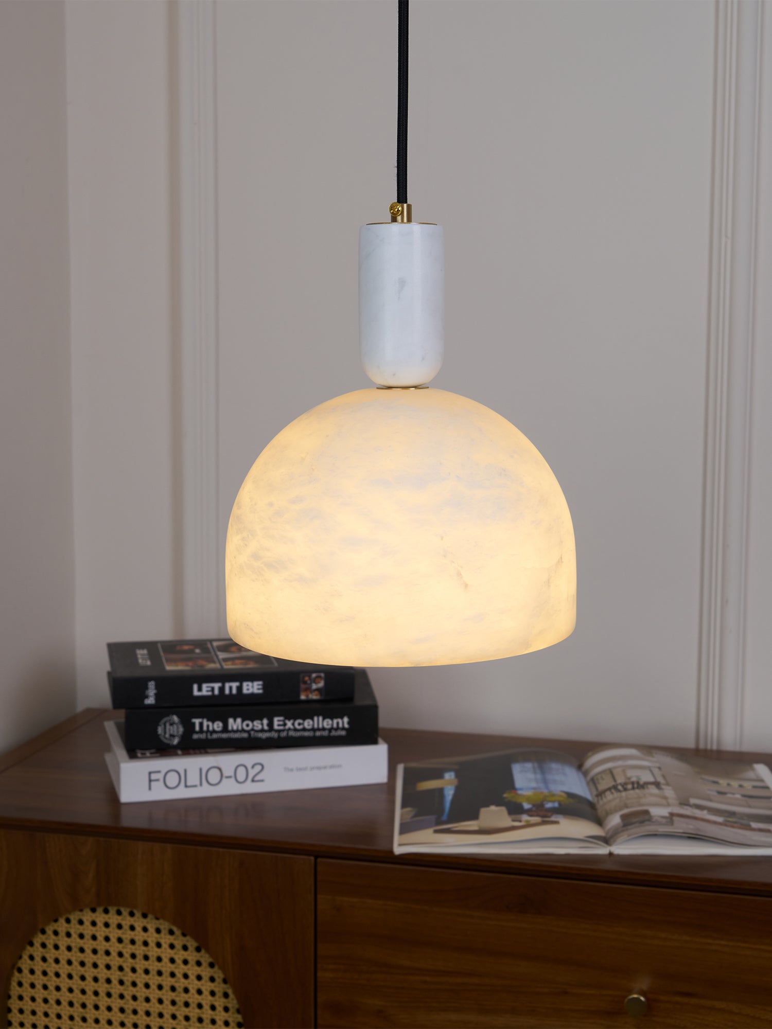 Ulcaris Suspension Moderne Minimaliste en Albâtre - Neutralighting
