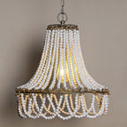 Qvistuvyd Postmodern Luxe Bois Métal Lustre - Neutralighting