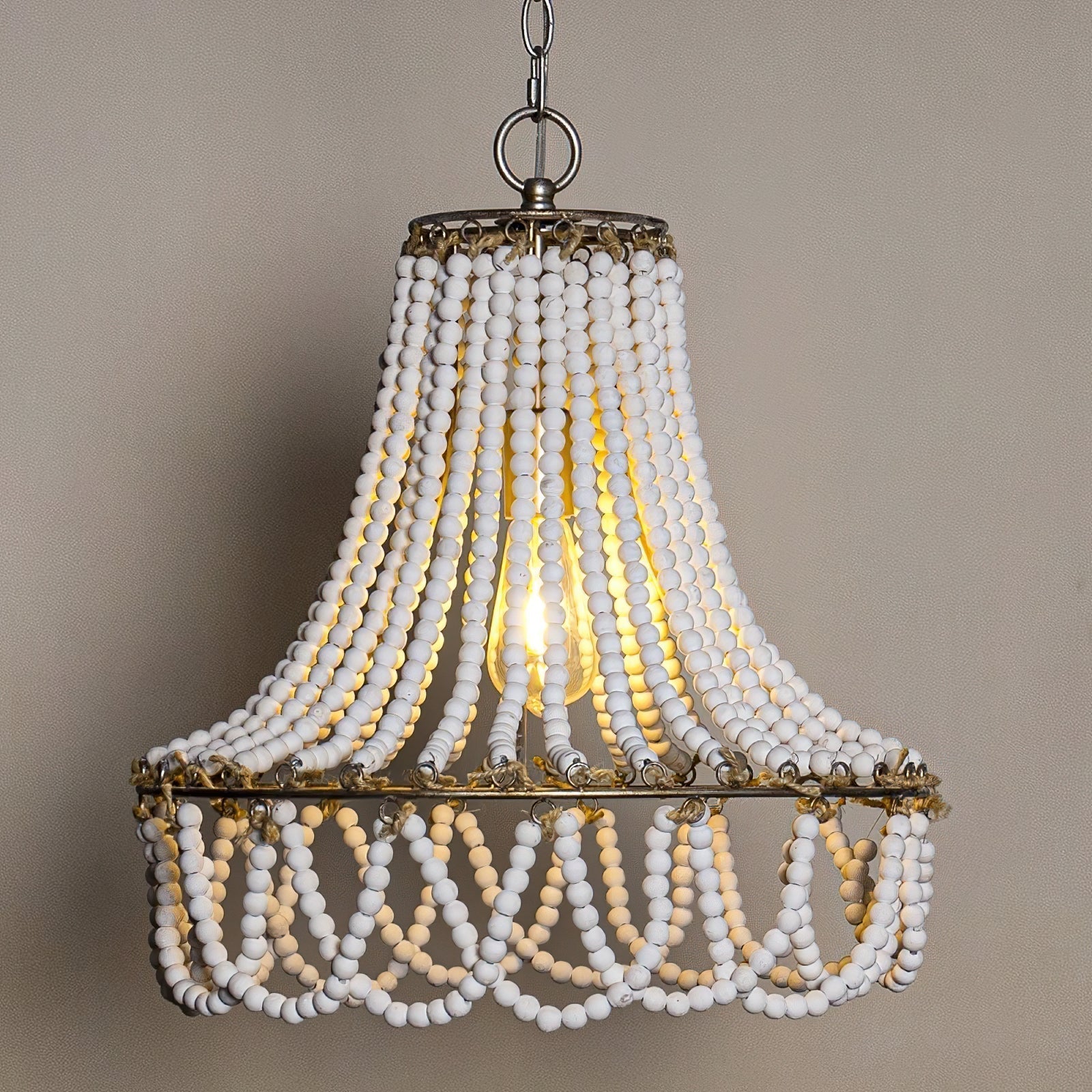 Qvistuvyd Postmodern Luxe Bois Métal Lustre - Neutralighting