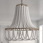 Qvistuvyd Postmodern Luxe Bois Métal Lustre - Neutralighting