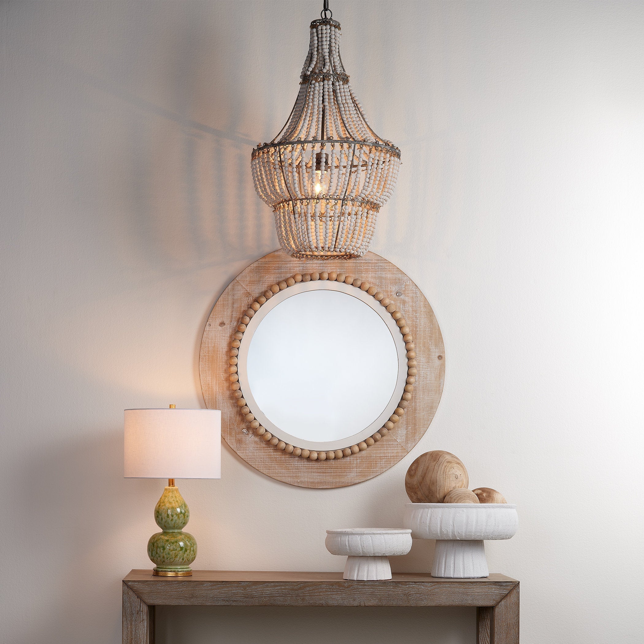 Qvistuvyd Postmodern Luxe Bois Métal Lustre - Neutralighting
