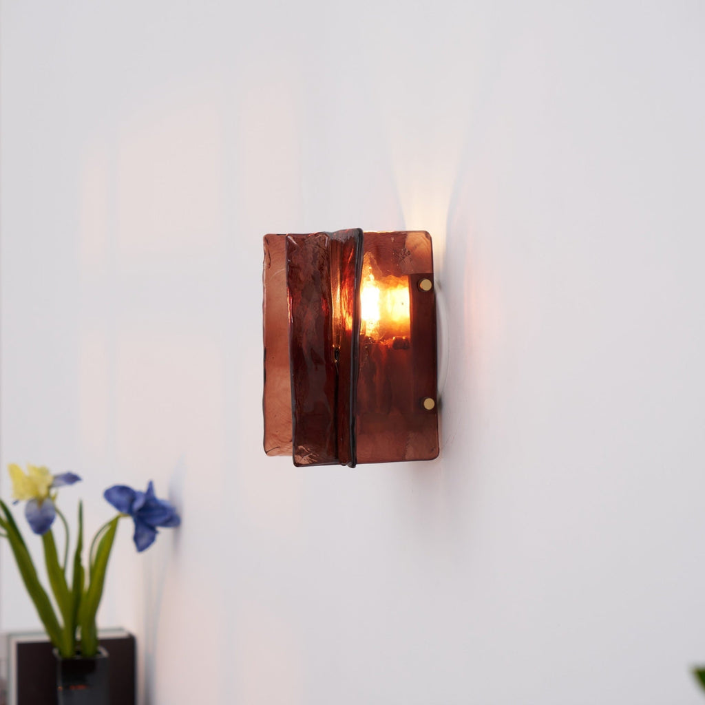 Solanic Lampe Murale Artistique en Verre Élégante - Neutralighting