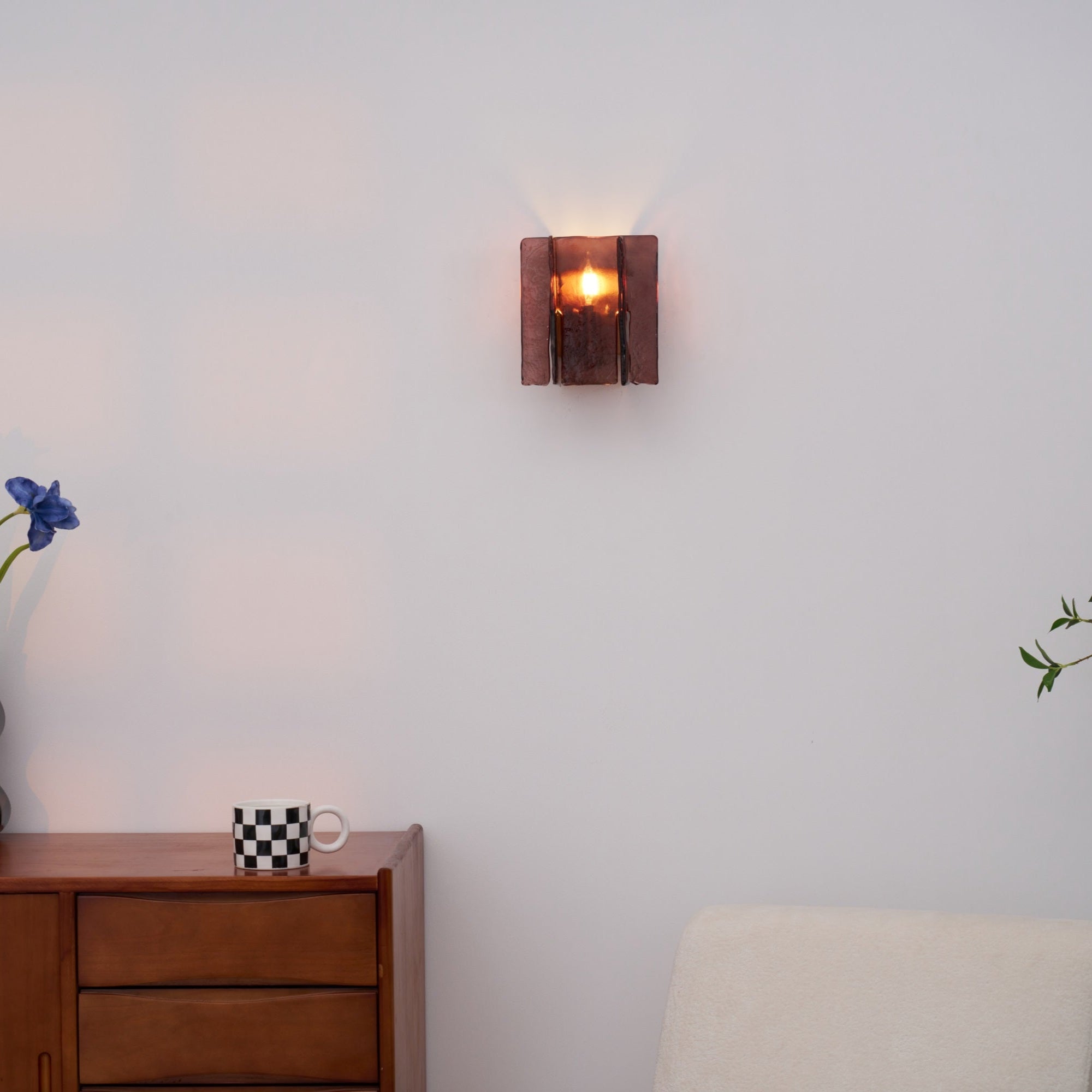 Lustra Wall Light Brass Glass Clear - Neutralighting