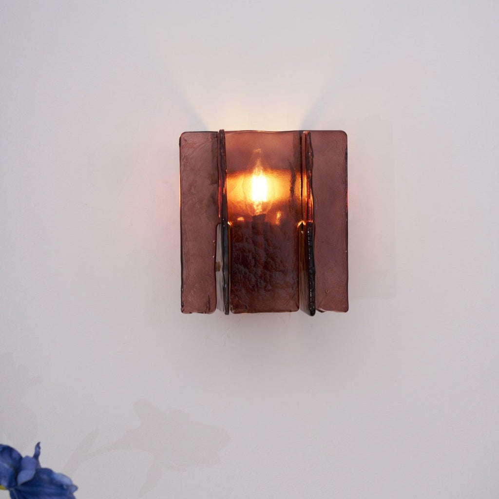Solanic Lampe Murale Artistique en Verre Élégante - Neutralighting