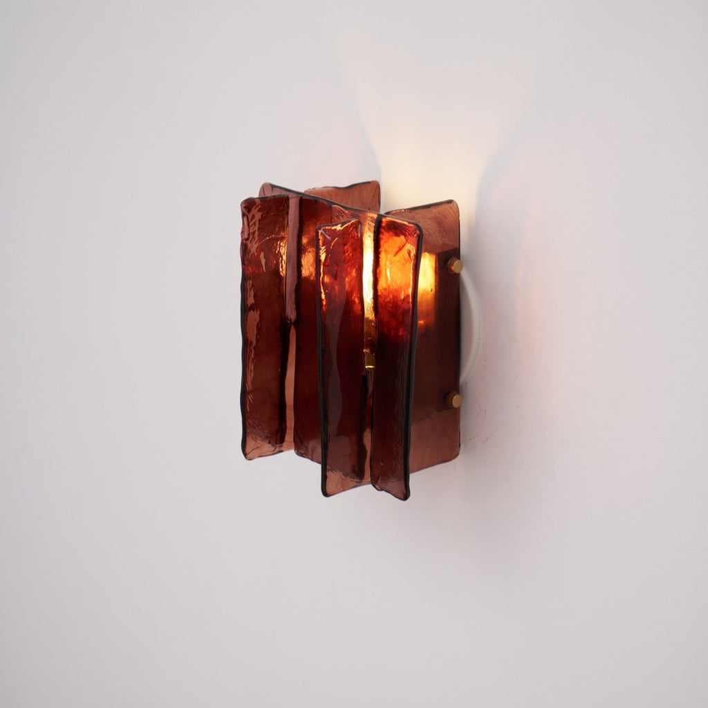Lustra Wall Light Brass Glass Clear - Neutralighting