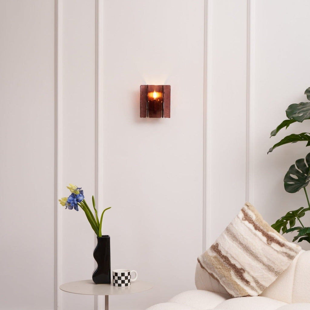 Lustra Wall Light Brass Glass Clear - Neutralighting