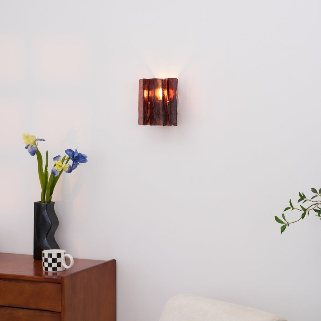 Lustra Wall Light Brass Glass Clear - Neutralighting