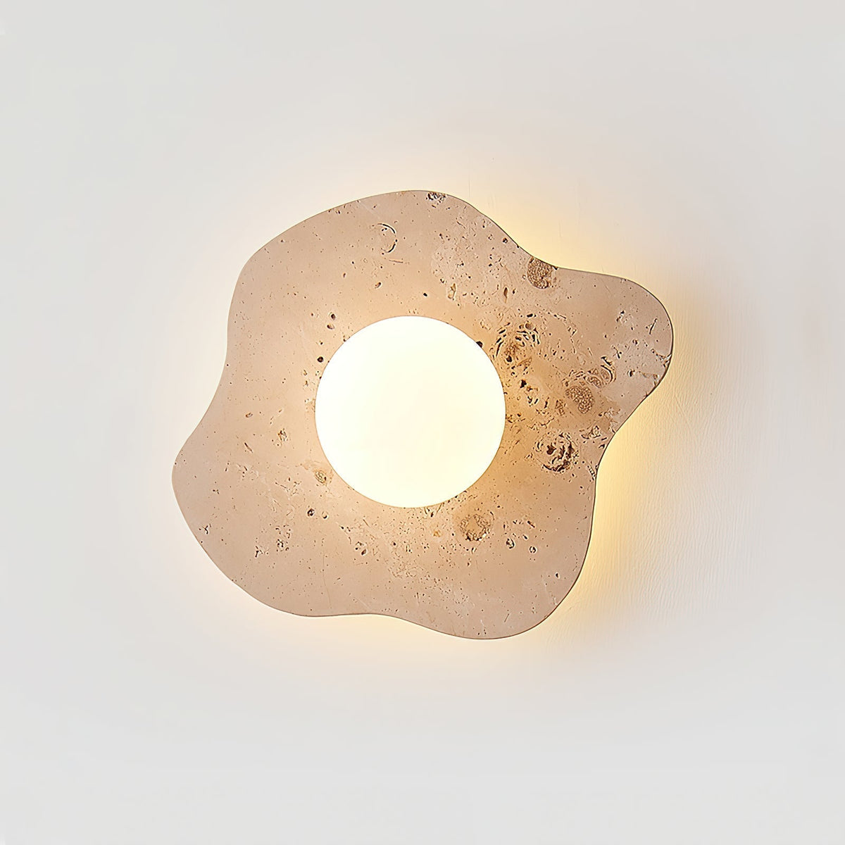 Tinduvyj Moderne Minimaliste Travertin Verre Applique Murale - Neutralighting
