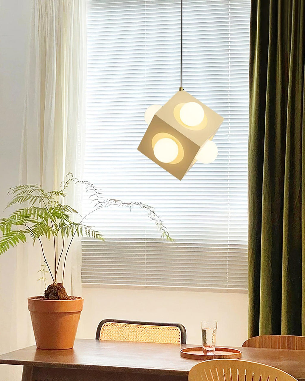 Block Lampe Suspendue Cubique Minimaliste - Neutralighting